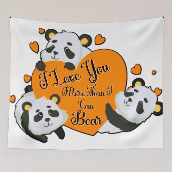 Item preview, Panda Bears I Love You More Than I Can Bear  designed and sold by Wheeler-Styl3.