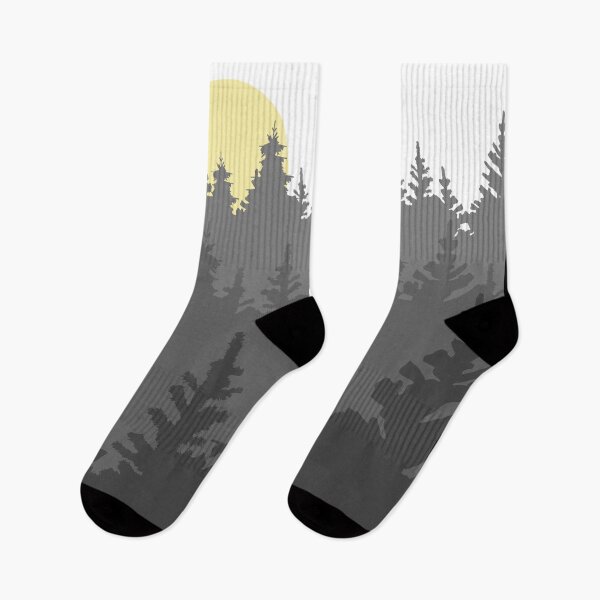 Artikelvorschau, Ein Bergwald, minimalistisch gelb monochrom entworfen und verkauft von jean-nicolas.