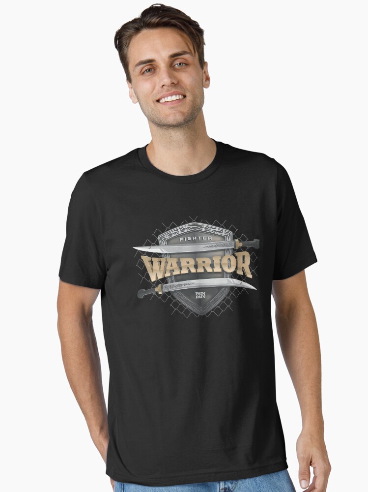 Thumbnail 1 of 7, Essential T-Shirt, Fighter Warrior designed and sold by Krantonov.