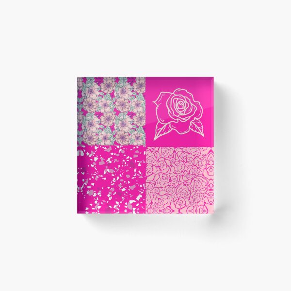 Item preview, Bright Pink Floral Pattern Set designed and sold by trendingatees.