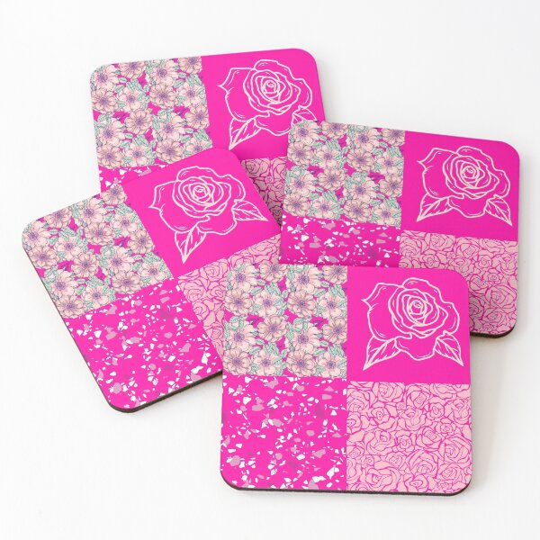 Item preview, Bright Pink Floral Pattern Set designed and sold by trendingatees.