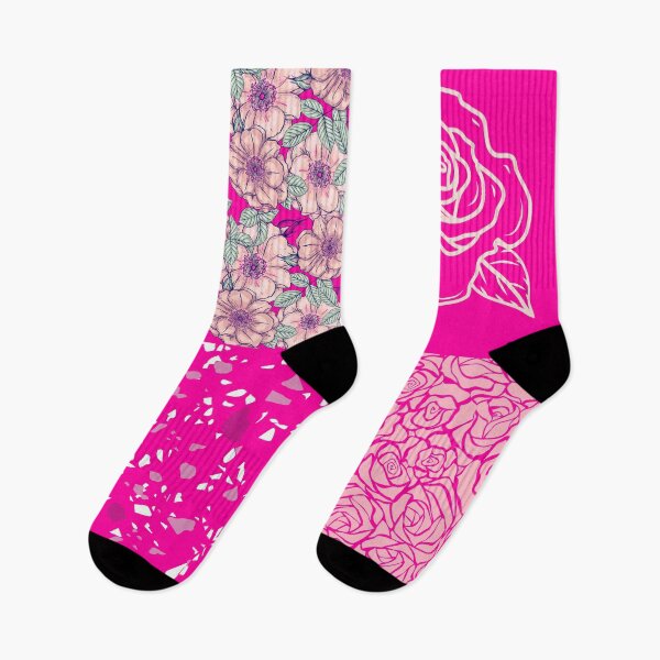 Item preview, Bright Pink Floral Pattern Set designed and sold by trendingatees.