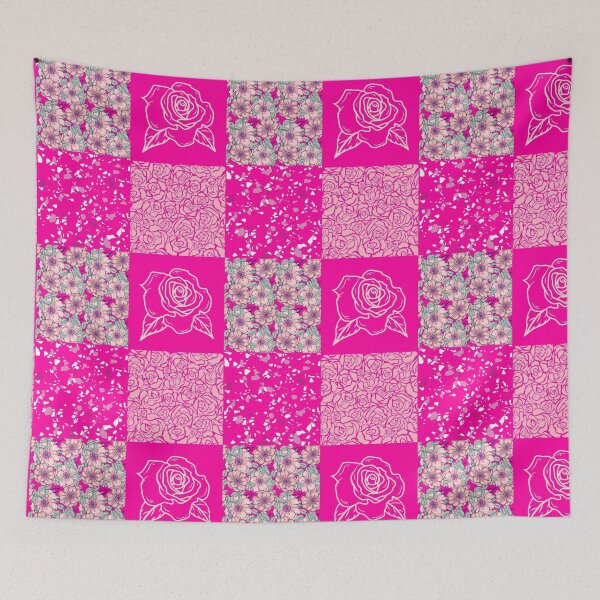 Item preview, Bright Pink Floral Pattern Set designed and sold by trendingatees.
