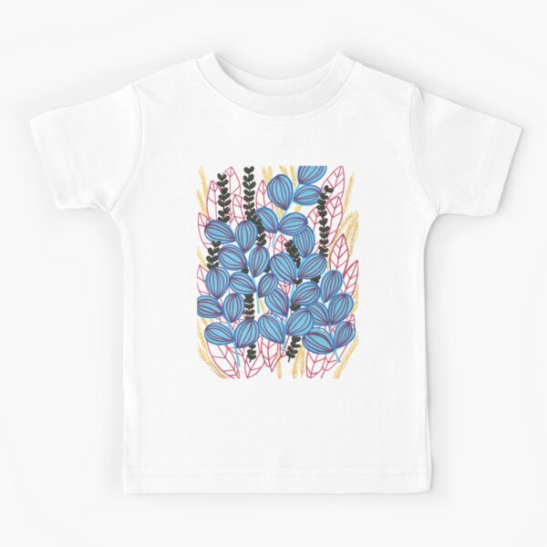 Asymmetrical Block Print Kids T Shirt by Laura Kozdra