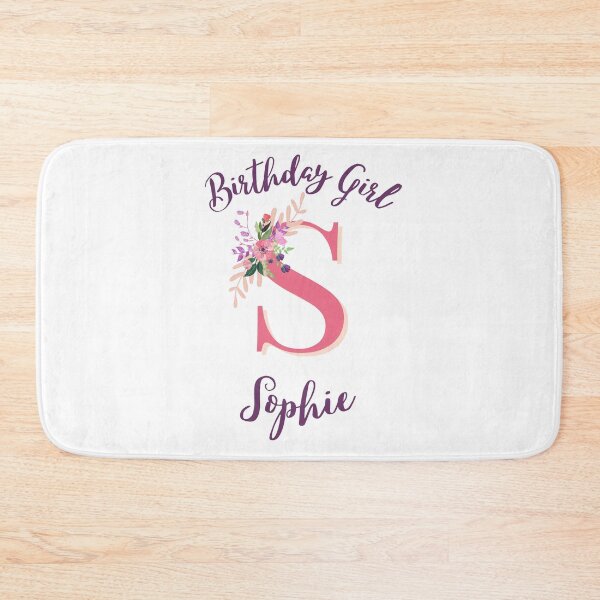 Item preview, Sophie Personalized Birthday Girl Floral Initial Design designed and sold by Partypumpkin.