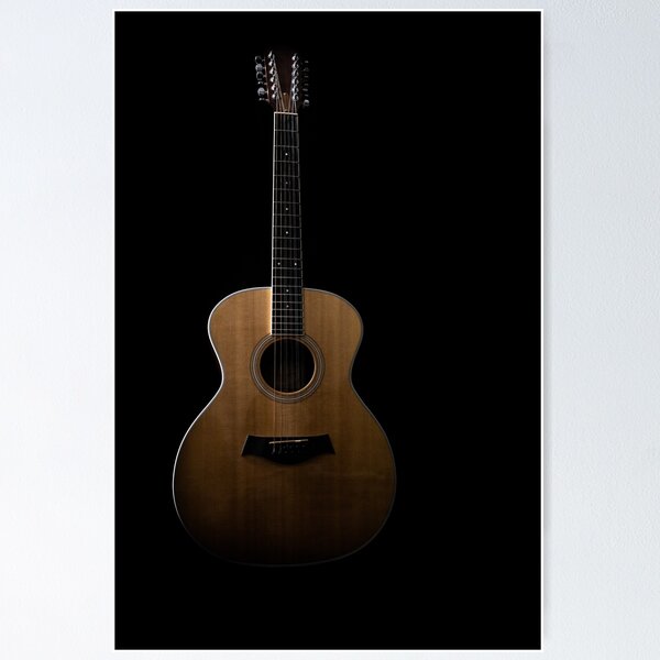 Item preview, Acoustic Guitar on a Black Background - Music designed and sold by Lisa Thomas.
