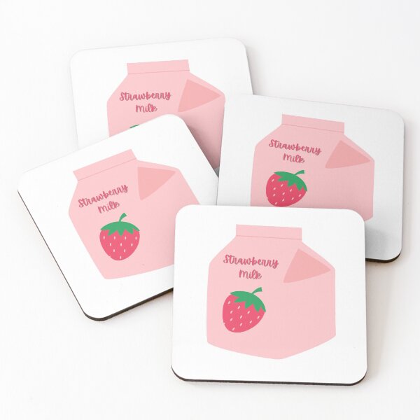 Item preview, Cute pink strawberry milk bottle designed and sold by citrinesparkles.
