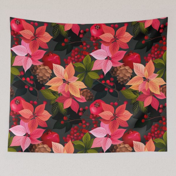 Item preview, Christmas Florals designed and sold by Vinita Upadhya.