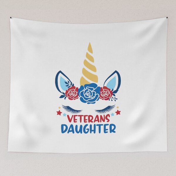 Item preview, Veterans Daughter, Unicorn, Veterans Day, Daughter, Veterans designed and sold by graphic-genie.