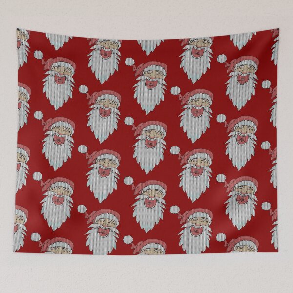 Item preview, knitted laughing santa designed and sold by DisenyosDeMike.