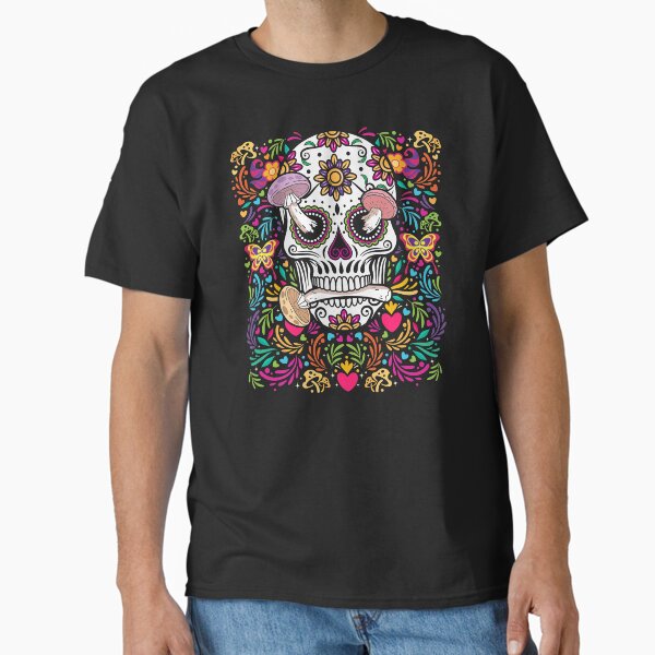 Item preview, Day of the dead with skull and flowers designed and sold by walrusindustrie.