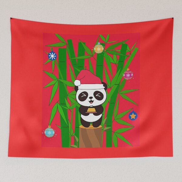 Item preview, Merry Christmas Cute Panda - cute animal friendly panda designed and sold by AlessiaCar.