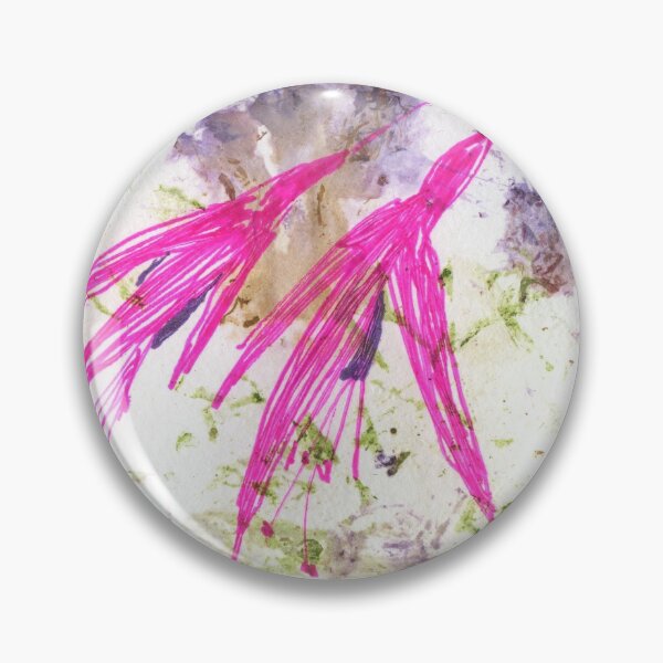 Item preview, Flower Pounding Sketch - Fuchsia designed and sold by LymphomaLass.