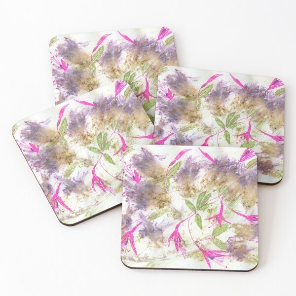 Item preview, Flower Pounding Sketch - Fuchsia designed and sold by LymphomaLass.