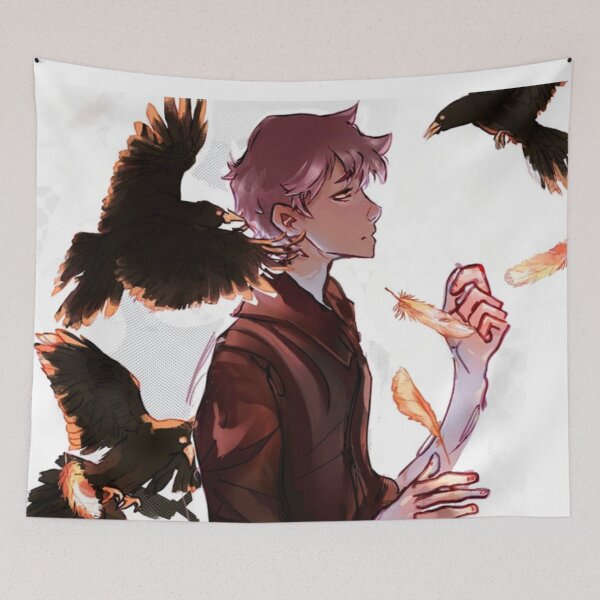 Item preview, drawing guy with crows designed and sold by CrowleeRB.