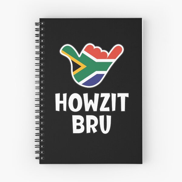 Item preview, Howzit Bru - South African greeting and shaka sign with South African flag inside designed and sold by robimerch.