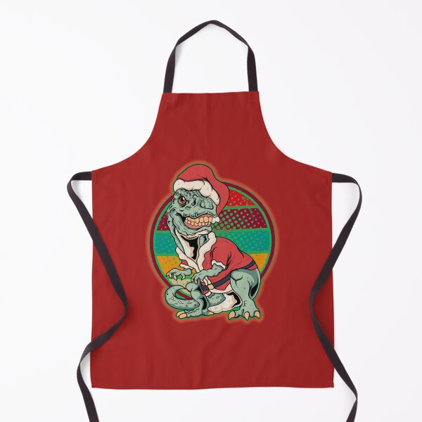 Item preview, Retro T Rex Santa Claus designed and sold by WoodburyLake.