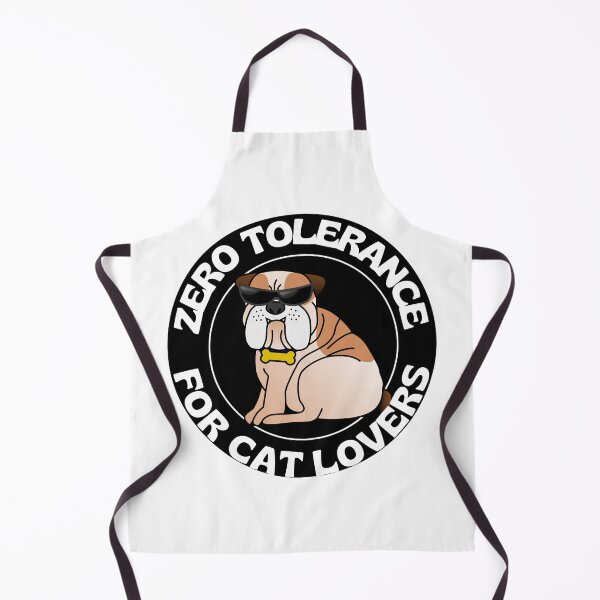 Item preview, Zero Tolerance For Cat Lovers Funny Bull Dog Wearing Sunglasses designed and sold by RGRamsey.