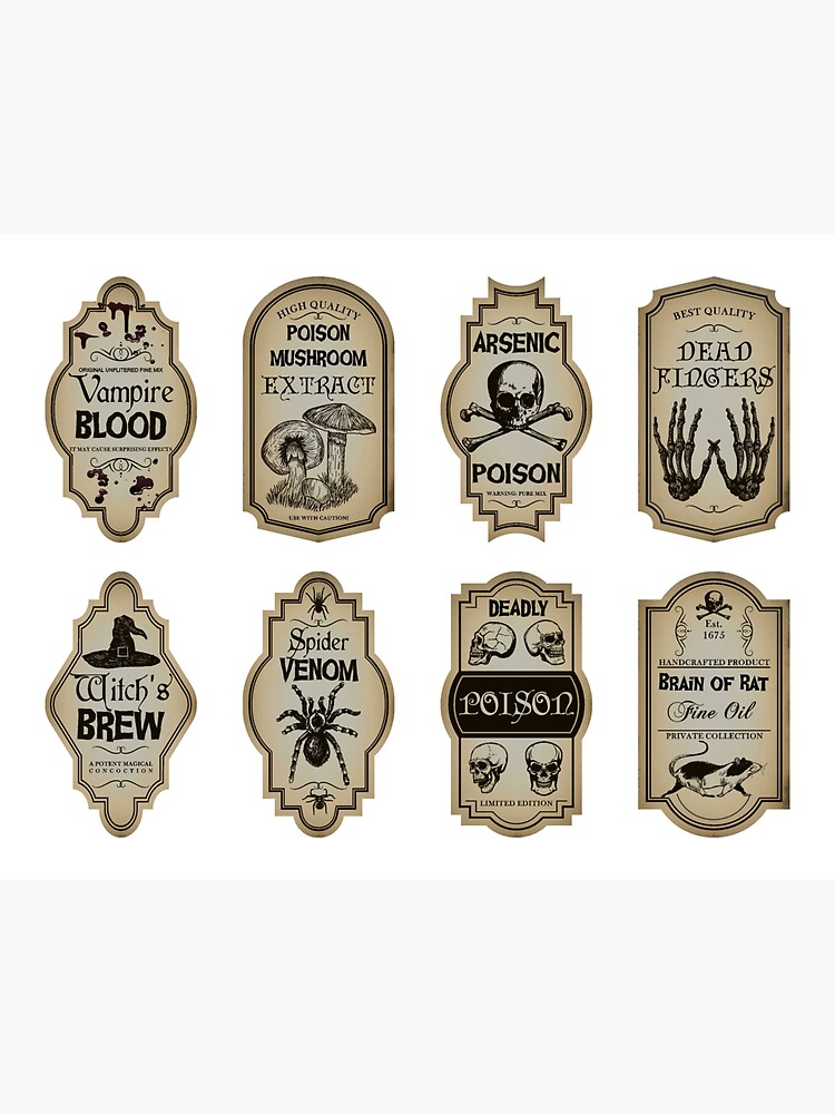Apothecary Labels Stickers | Sticker
