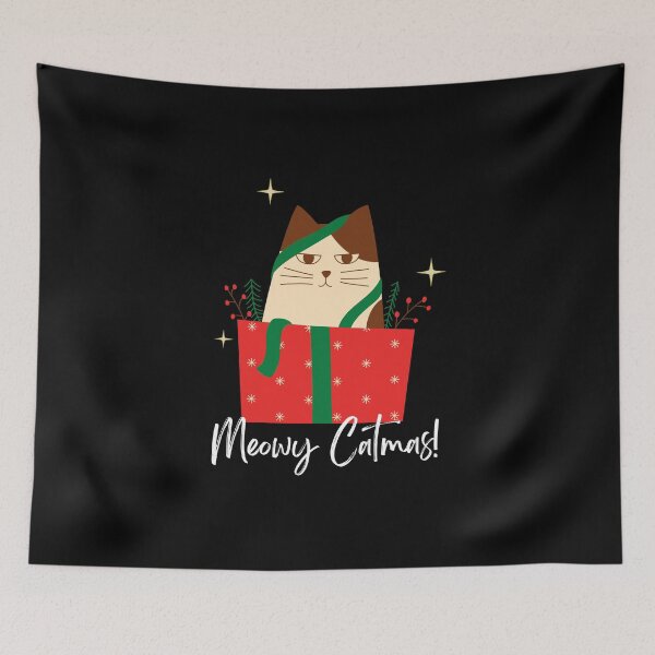 Item preview, Meowy Christmas! Cute Catmas cat design! designed and sold by HROC.