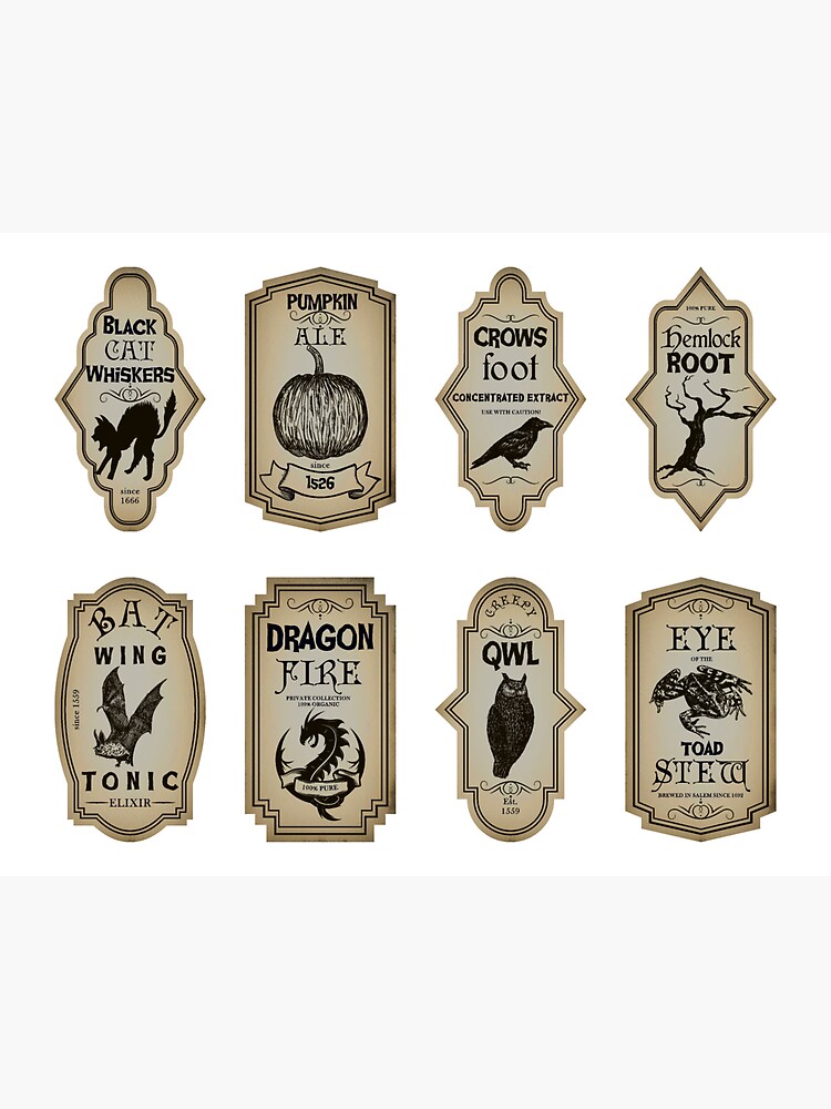 Apothecary Stickers, Apothecary Product