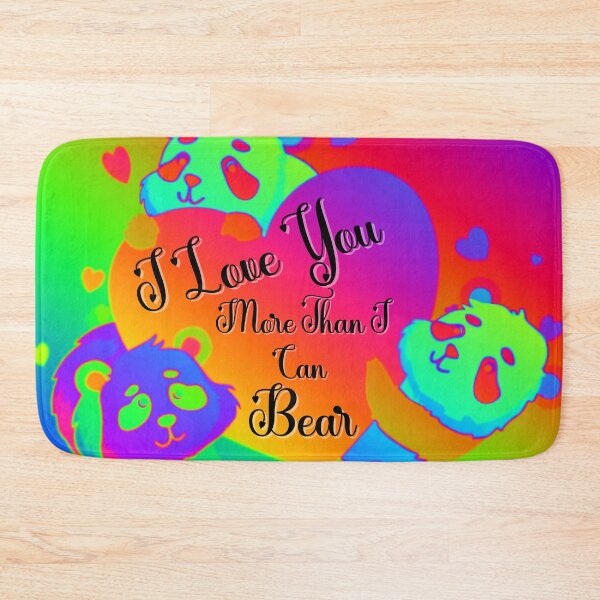Item preview, Rainbow Panda I Love You More Than I Can Bear designed and sold by Wheeler-Styl3.