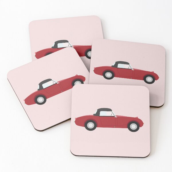 Item preview, Austin Healey Sprite MK1 'Frogeye/Bugeye' Sports Classic Car (Cherry Red) with Hardtop designed and sold by JHMimaging.