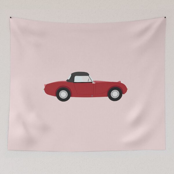 Item preview, Austin Healey Sprite MK1 'Frogeye/Bugeye' Sports Classic Car (Cherry Red) with Hardtop designed and sold by JHMimaging.