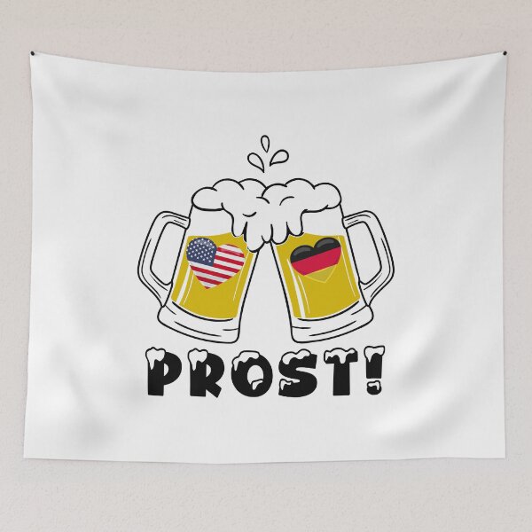 Item preview, prost beer german american flag, oktoberfest men mug , oktoberfest squad clothing, flag, american, deutschland.															 designed and sold by plussorn.