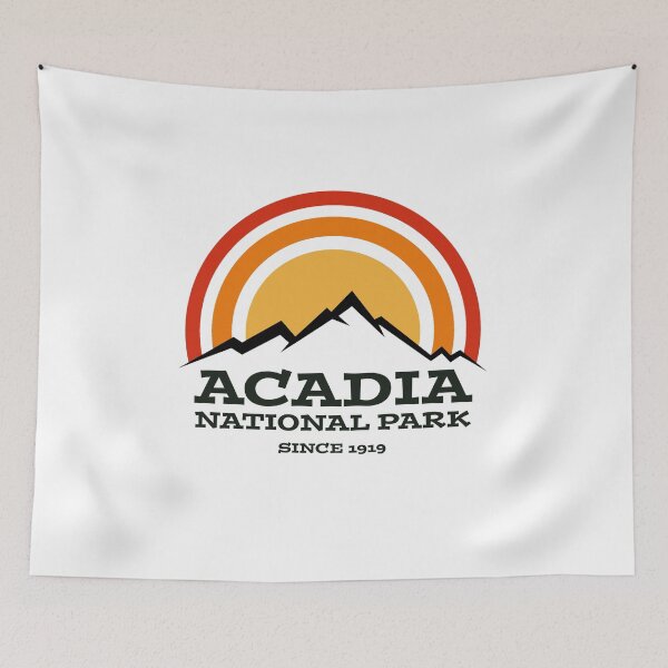 Item preview, Acadia National Park Maine USA Vintage Retro Travel Hiking, Camping Adventure Climbing Mountain designed and sold by tmartinezta.