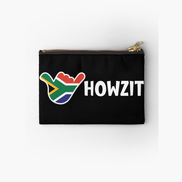 Item preview, Howzit - South African greeting and shaka sign with South African flag inside designed and sold by robimerch.