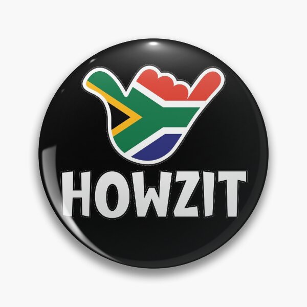 Item preview, Howzit - South African greeting and shaka sign with South African flag inside designed and sold by robimerch.