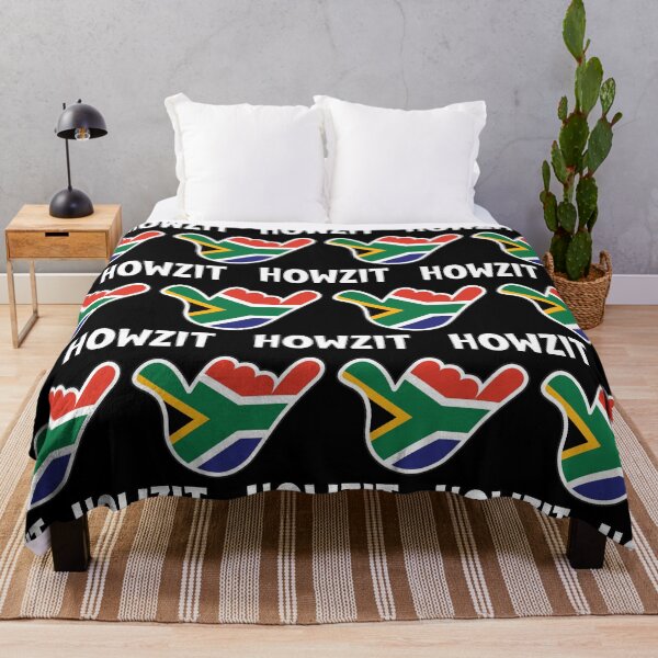 Item preview, Howzit - South African greeting and shaka sign with South African flag inside designed and sold by robimerch.