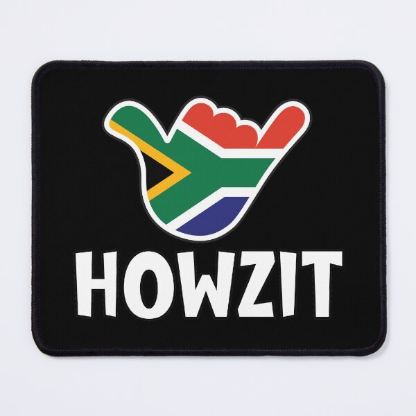 Item preview, Howzit - South African greeting and shaka sign with South African flag inside designed and sold by robimerch.