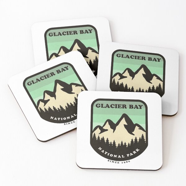 Item preview, Glacier Bay National Park Alaska USA Vintage Retro Travel Hiking, Camping Adventure Climbing Mountain designed and sold by tmartinezta.