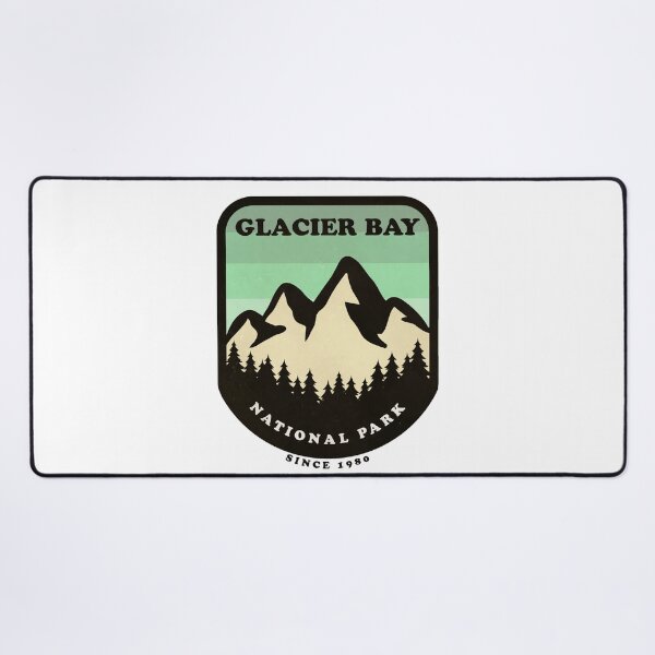 Item preview, Glacier Bay National Park Alaska USA Vintage Retro Travel Hiking, Camping Adventure Climbing Mountain designed and sold by tmartinezta.