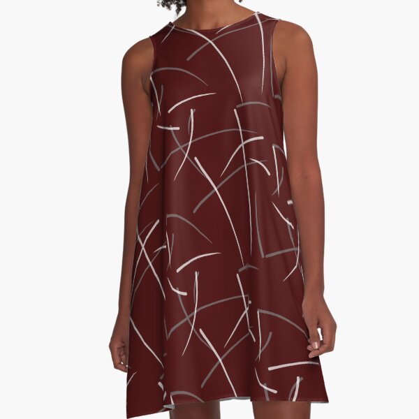 Simple Scribbles A-Line Dress