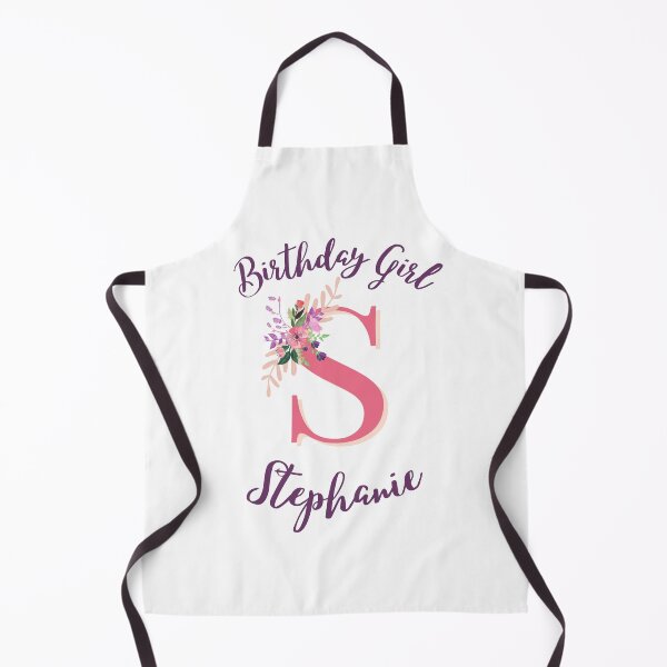 Item preview, Stephanie Personalized Birthday Girl Floral Initial Design designed and sold by Partypumpkin.