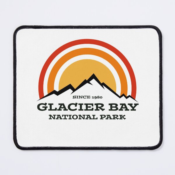 Item preview, Glacier Bay National Park Alaska USA Vintage Retro Travel Hiking, Camping Adventure Climbing Mountain designed and sold by tmartinezta.