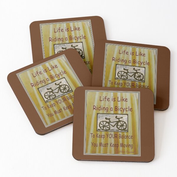 Item preview, BICYCLE RIDING : Vintage Einstein on Wood Saying Print designed and sold by posterbobs.