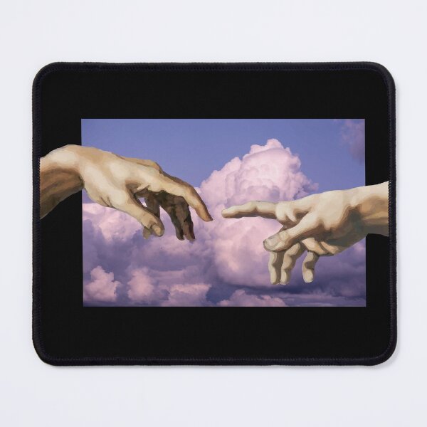 Aperçu de l'œuvre La création d'Adam - Nuages créée et vendue par Pride Art.