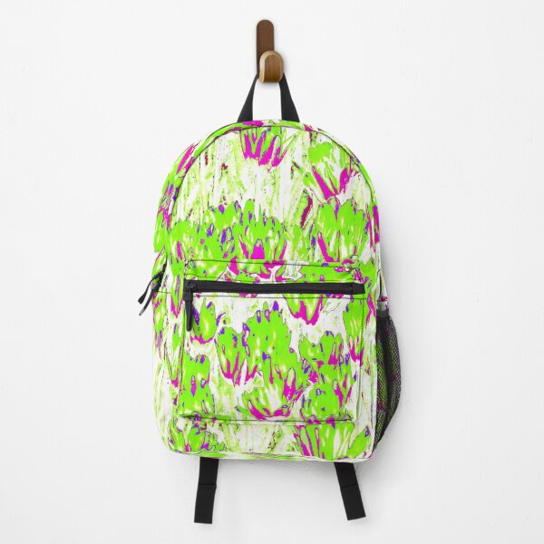 Item preview, Floral Abstract Motives with Blooming Green and Purple Tulips designed and sold by IraNiva.