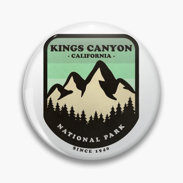 Item preview, Kings Canyon National Park California USA Vintage Retro Travel Hiking, Camping Adventure Climbing Mountain designed and sold by tmartinezta.