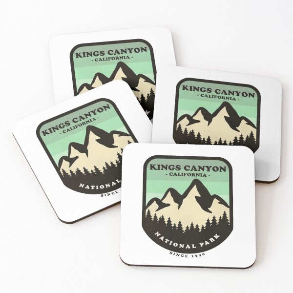 Item preview, Kings Canyon National Park California USA Vintage Retro Travel Hiking, Camping Adventure Climbing Mountain designed and sold by tmartinezta.