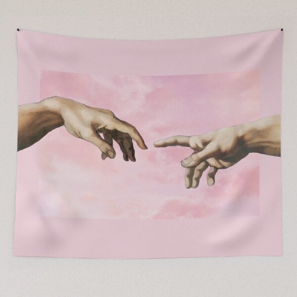 Item preview, The creation of Adam - Pink designed and sold by Pride Art.