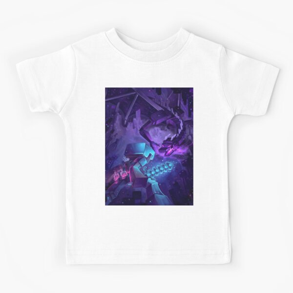 Minecraft Ender Dragon Kids Short Sleeve T-Shirt