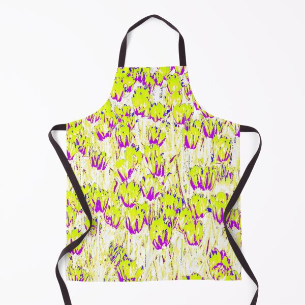 Item preview, Floral Abstract Motives with Blooming Yellow and Purple Tulips designed and sold by IraNiva.