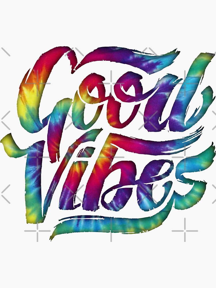 "Good Vibes TieDye" Sticker for Sale by jakemurray21 Redbubble