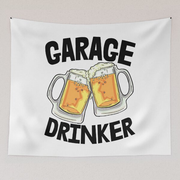Item preview, Garage Drinker designed and sold by Bendthetrend.