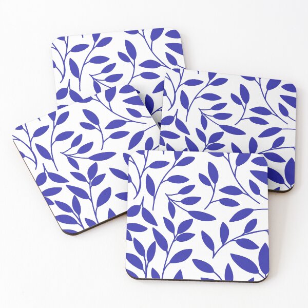Item preview, Blue leaves mediterranean design  designed and sold by cbycarolinam.